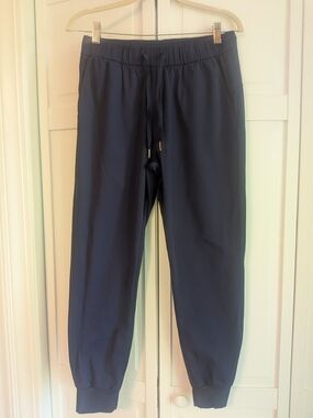 Women's Navy Drawstring Jogger Pants